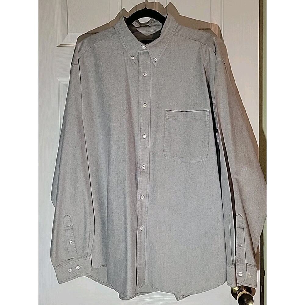 Eddie Bauer Elkhorn Twill Shirt Mens L Button Up Long Sleeve Outdoor Casual
